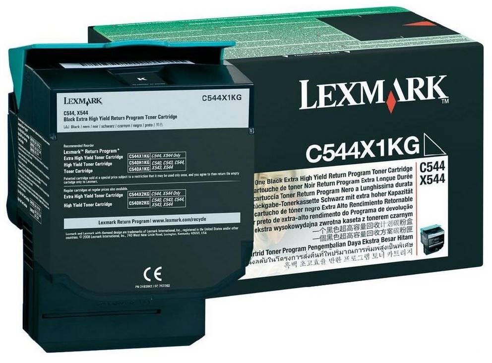 Toner de retour d'origine Lexmark C544 C546 X544 X546 X548 noir-2