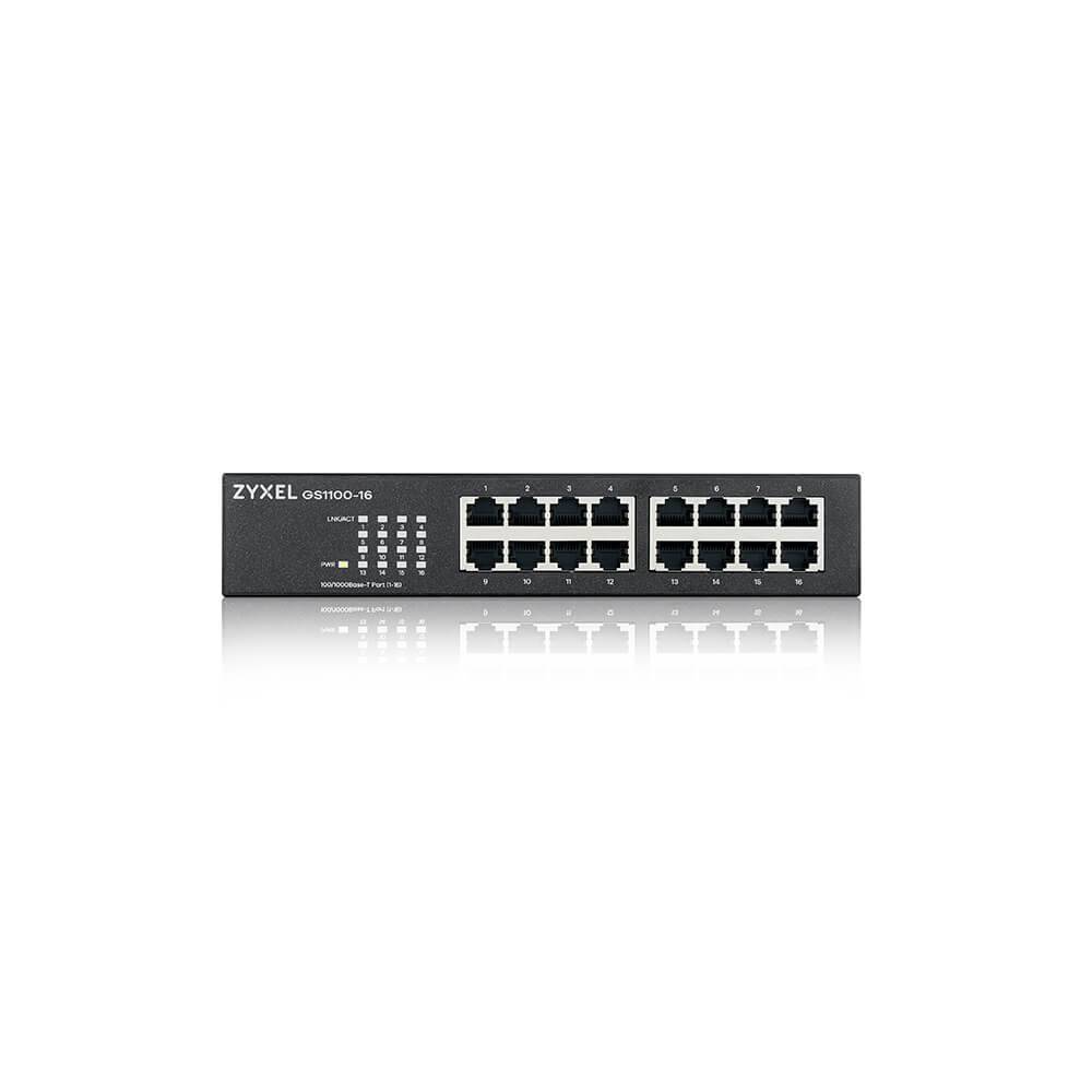 Zyxel GS1100-16, Non-géré, Gigabit Ethernet (10/100/1000), Grille de montage, Montage mural-3