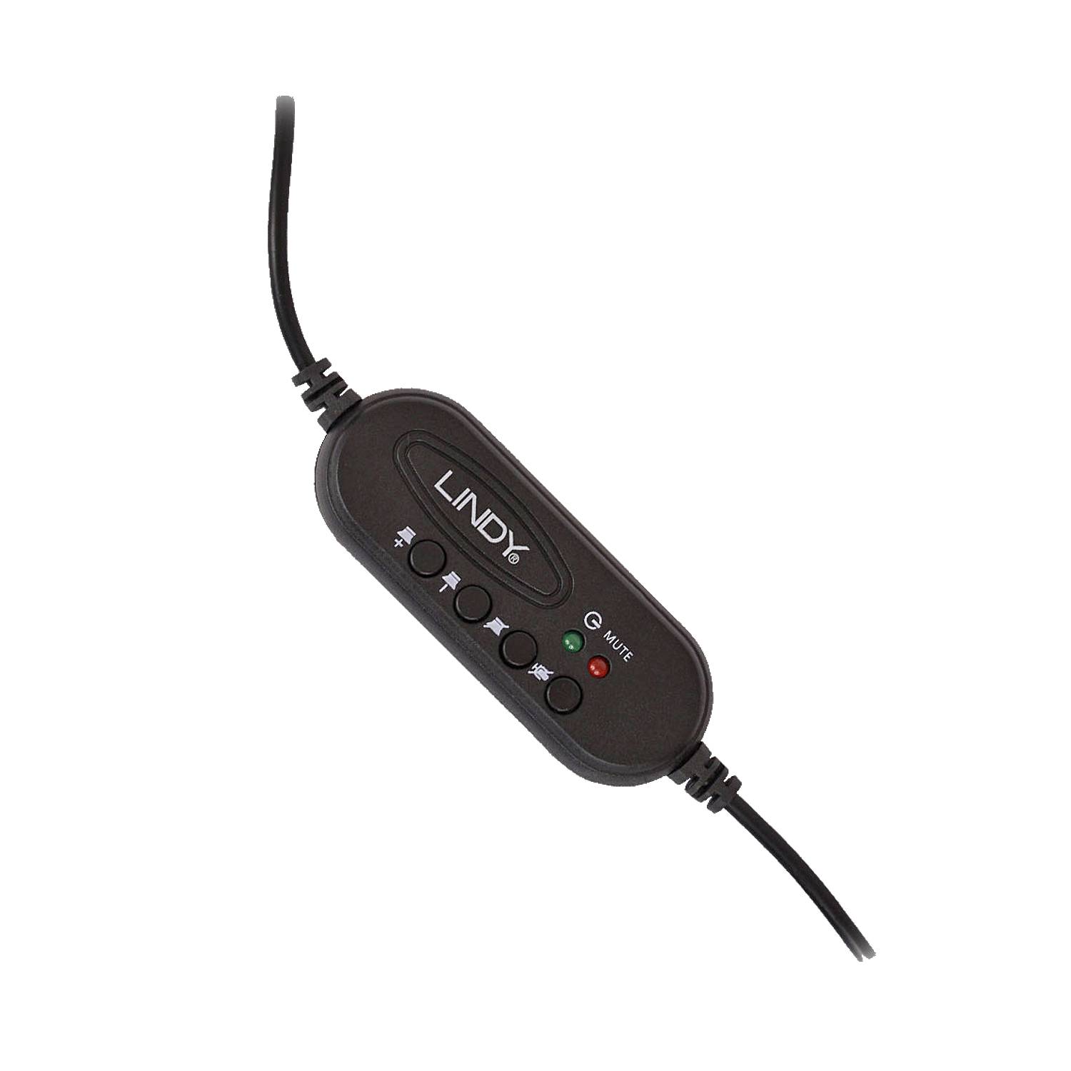 LINDY Lindy - Headset - On-Ear - kabelgebunden - USB Micro-casque supra-auriculaire filaire Stereo noir volume réglable,-3