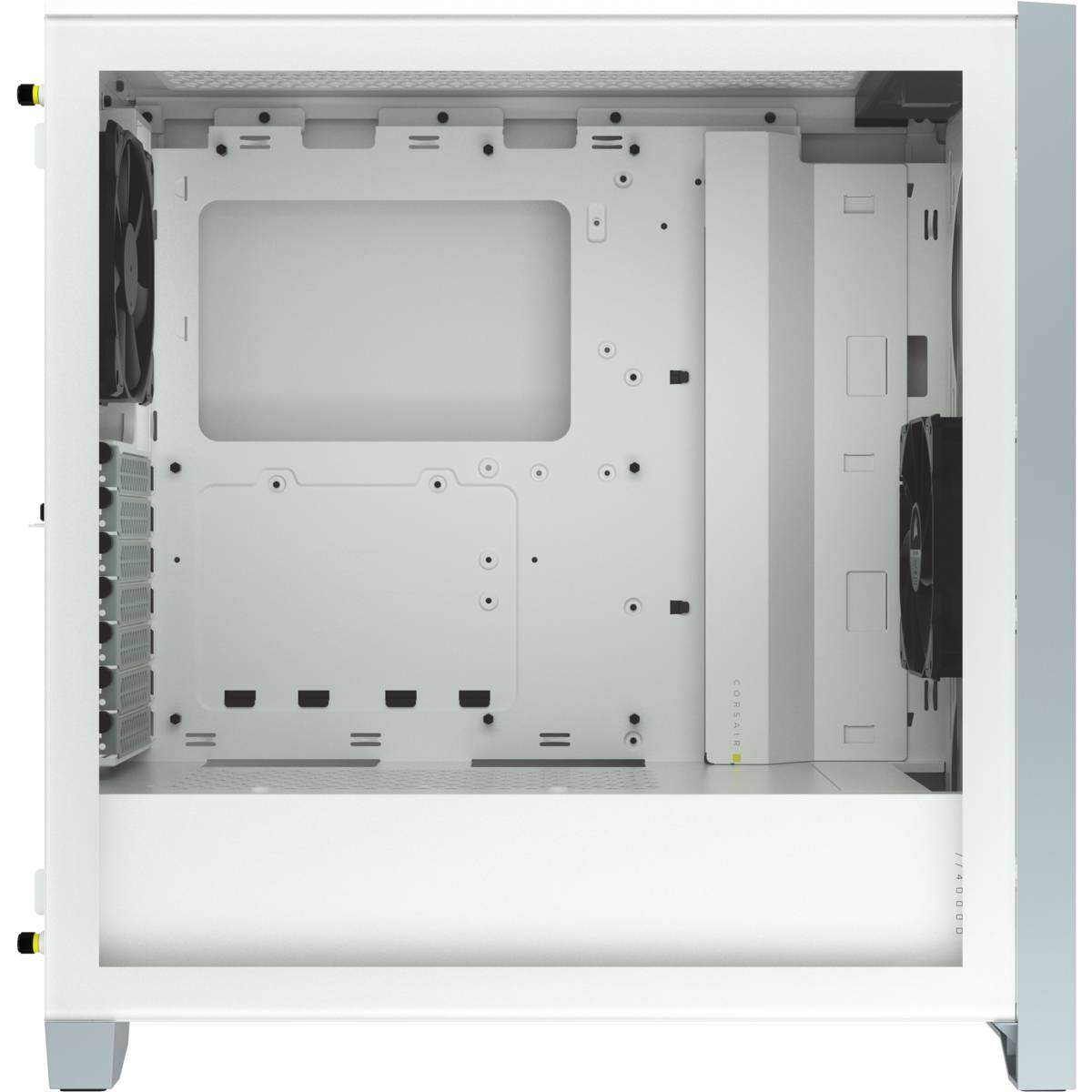 Corsair 4000D, Midi Tower, PC, Blanc, ATX, EATX, micro ATX, Mini-ITX, Plastique, Acier, Verre trempé, 17 cm-3