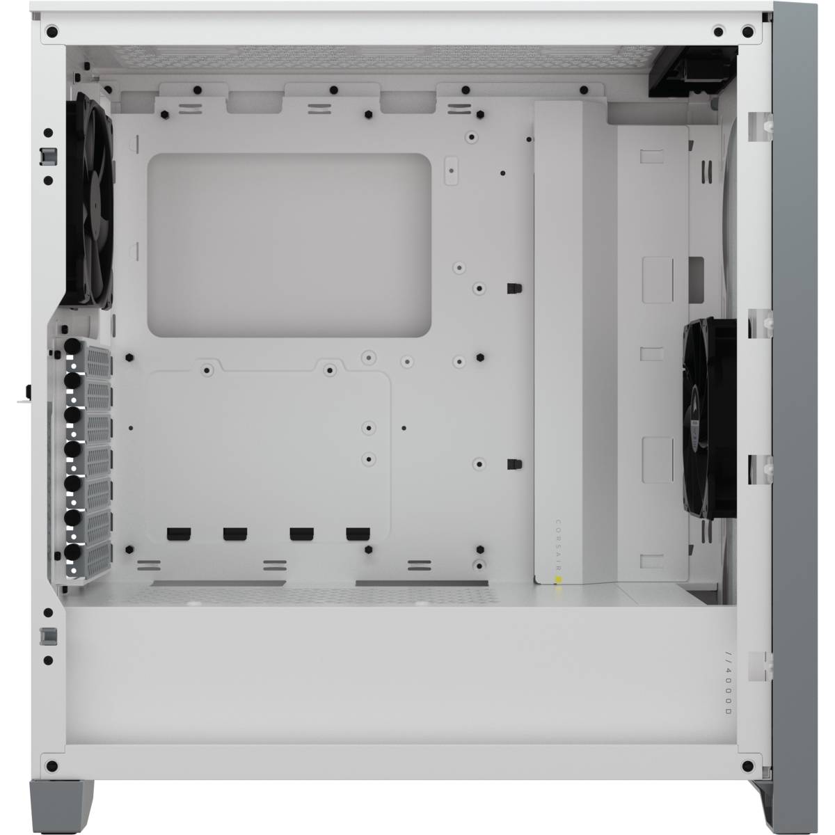 Corsair 4000D, Midi Tower, PC, Blanc, ATX, EATX, micro ATX, Mini-ITX, Plastique, Acier, Verre trempé, 17 cm-4