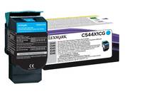 Lexmark Toner de retour C544 C546 X544 X546 X548 C544X1CG d'origine cyan 4000 pages-4
