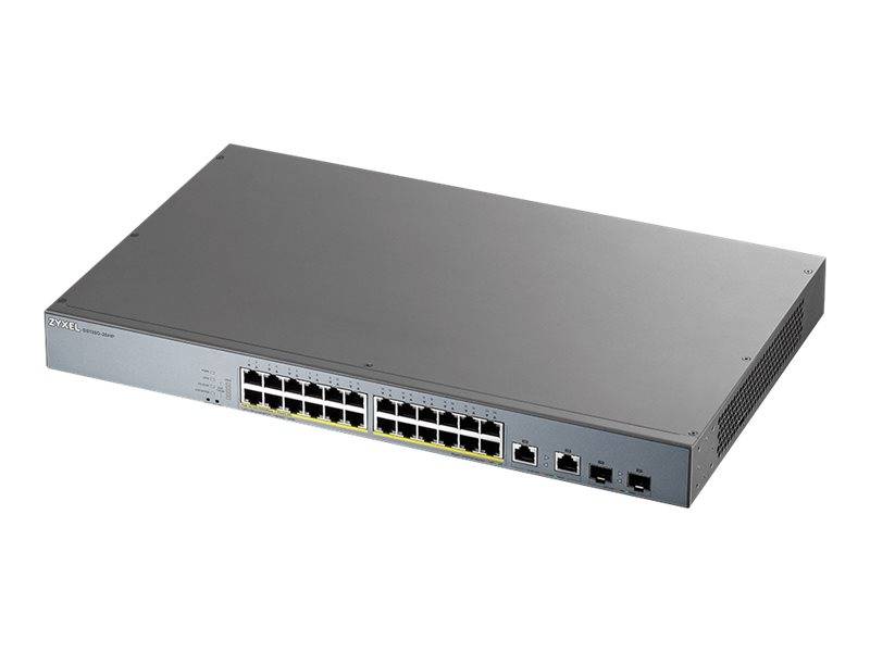 Zyxel GS1350-26HP-EU0101F, Géré, L2, Gigabit Ethernet (10/100/1000), Connexion Ethernet, supportant l'alimentation via c-1