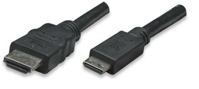 Câble de raccordement TECHly HDMI Fiche mâle HDMI-A 5.00 m noir ICOC-HDMI-B-050 Câble HDMI-4