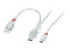 LINDY Câble USB USB 2.0 USB-A mâle, USB-Mini-B mâle 0.50 m transparent 31779