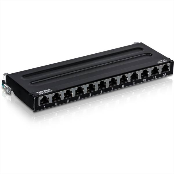 TRENDnet TC-P12C6AS Panneau de brassage renforcé à 12 ports Cat6A