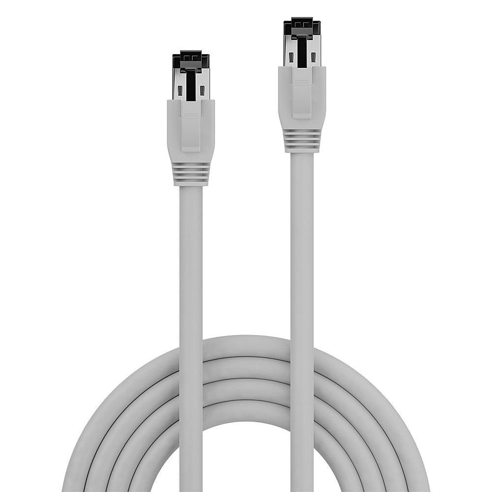LINDY 47430 RJ45 Câble réseau, câble patch CAT 8.1 S/FTP 0.30 m gris 1 pc(s)-3