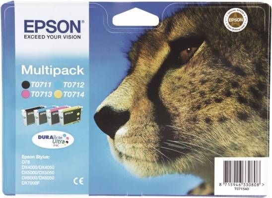 Pack de cartouches de 4 couleurs - Epson T0715-2
