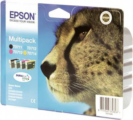 Pack de cartouches de 4 couleurs - Epson T0715-3