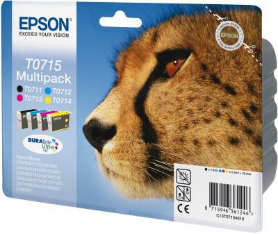 Pack de cartouches de 4 couleurs - Epson T0715-4