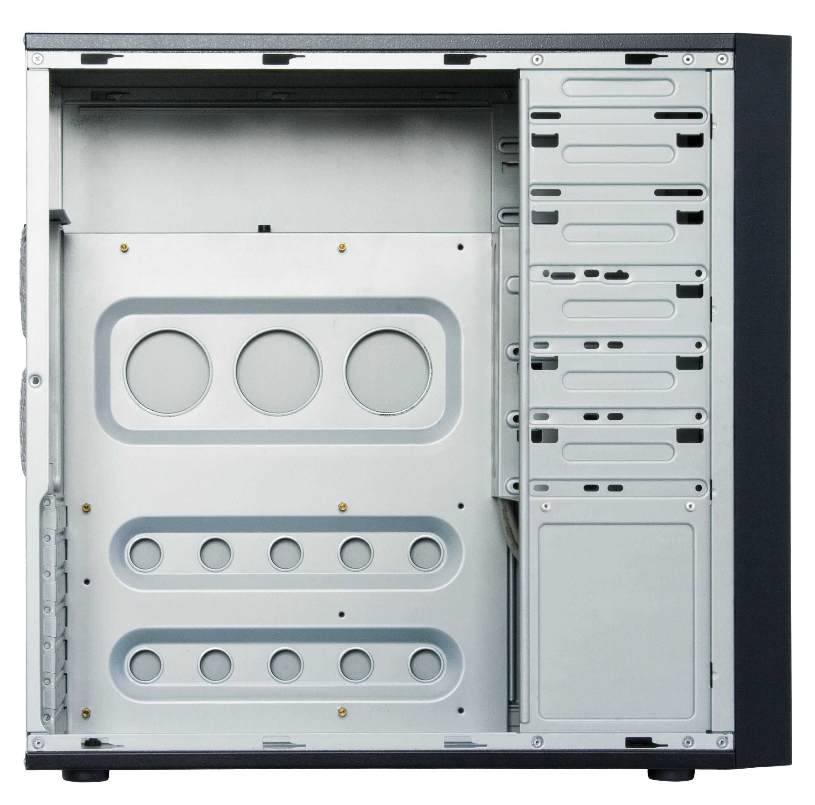 Chieftec CQ-01B-U3-OP, Midi Tower, PC, Noir, ATX, micro ATX, maison/bureau, Haut-2