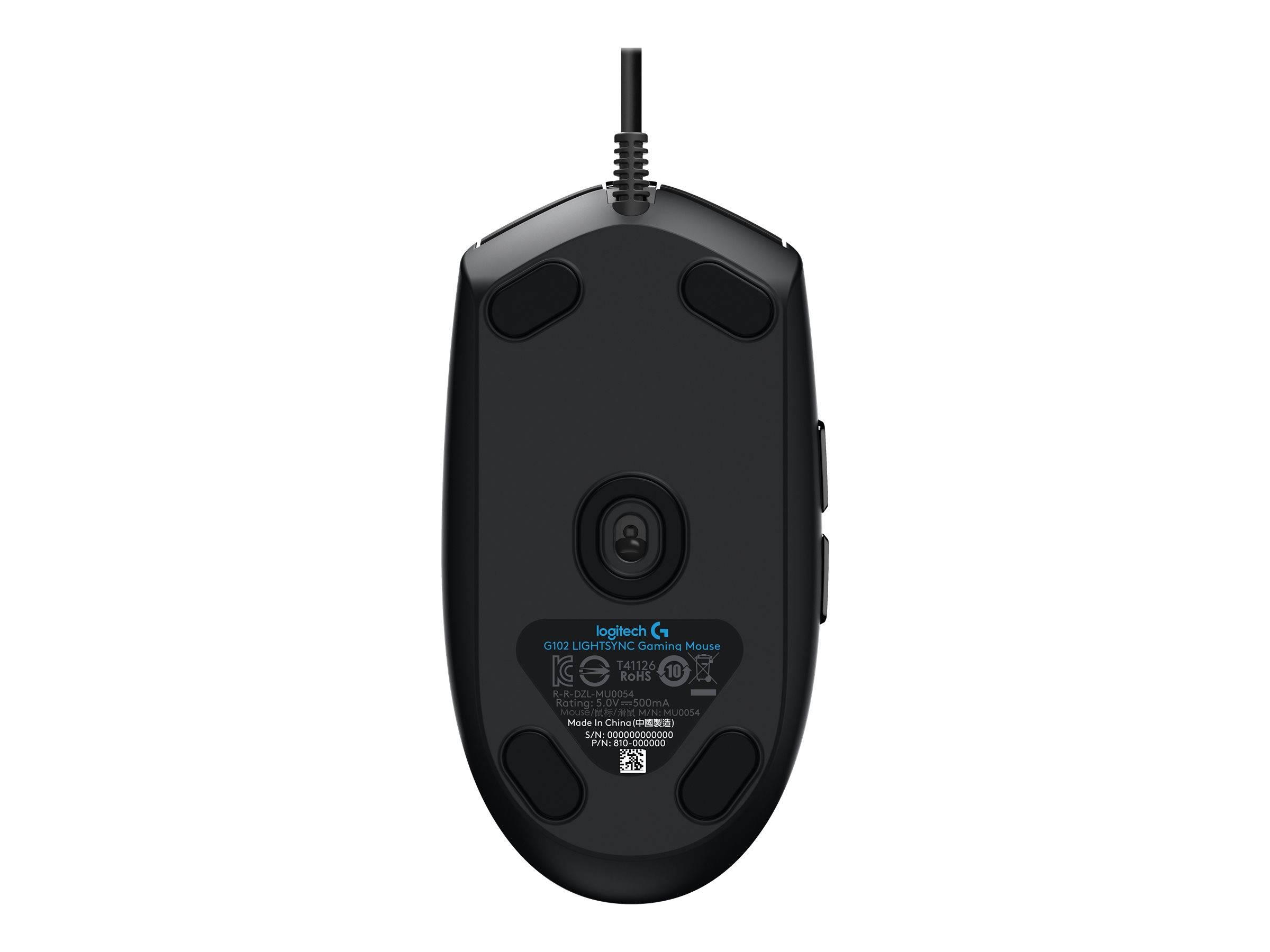 Logitech G 910-005823, USB Type-A, 8000 DPI, 1 ms, Noir-1