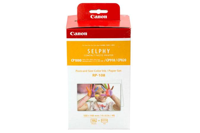 Canon pack cartouche RP-108 8568B001 + 1 paquet de papier photo 100 x 148 mm pour imprimante jet d'encre-2