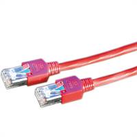 Cordon KERPEN Cat.5e (Classe D) D1-20 SF/U, croisé, rouge, 3 m-3