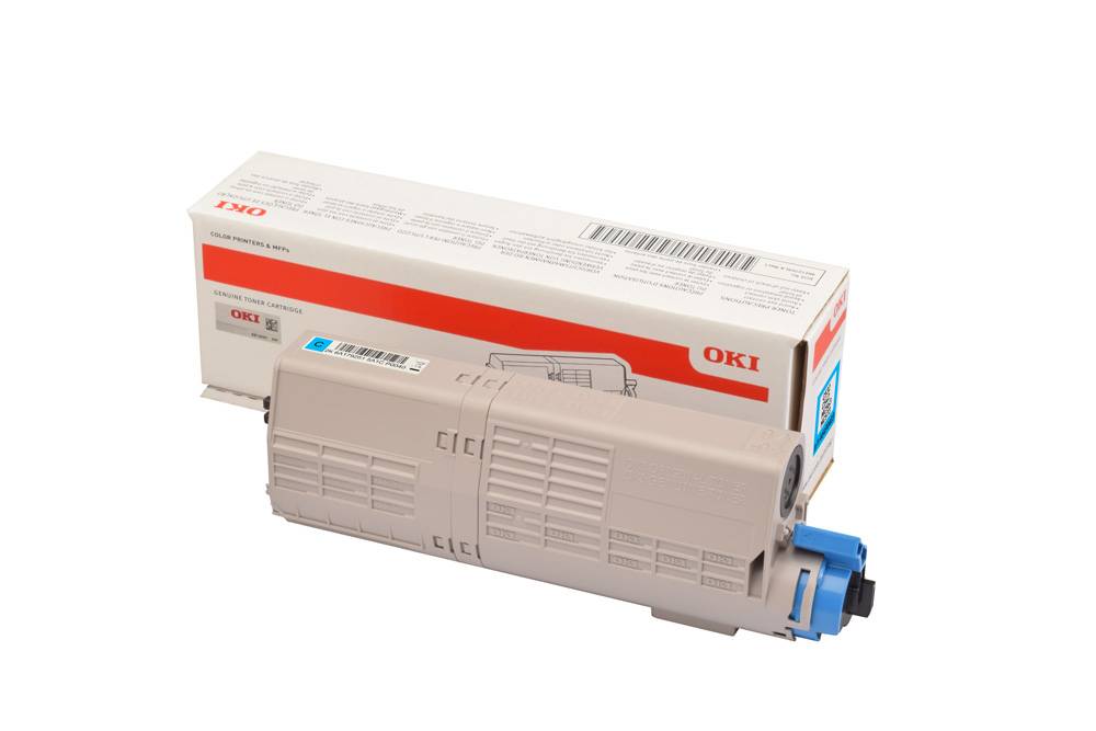 OKI Toner C532 C542 MC563 MC573 d'origine cyan 1500 pages 46490403-1