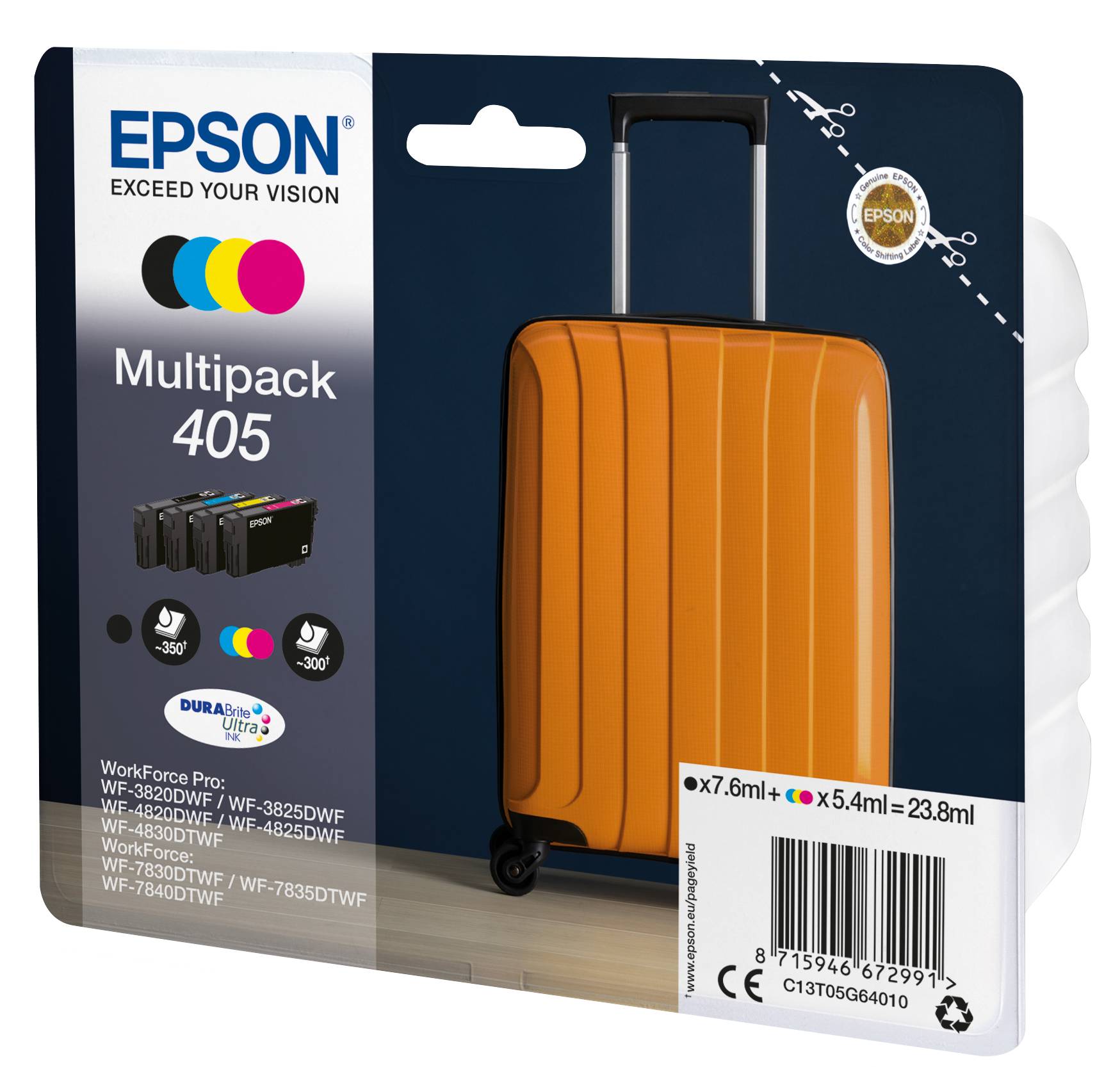 EPSON 2LB Multipack 4-colours 405 DURABrite Ultra Ink w/s-2