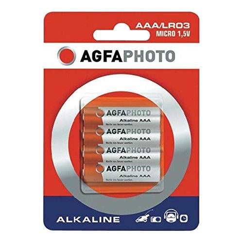 Pile alcaline LR03 AgfaPhoto Micro AAA, pack de 4, platine-2