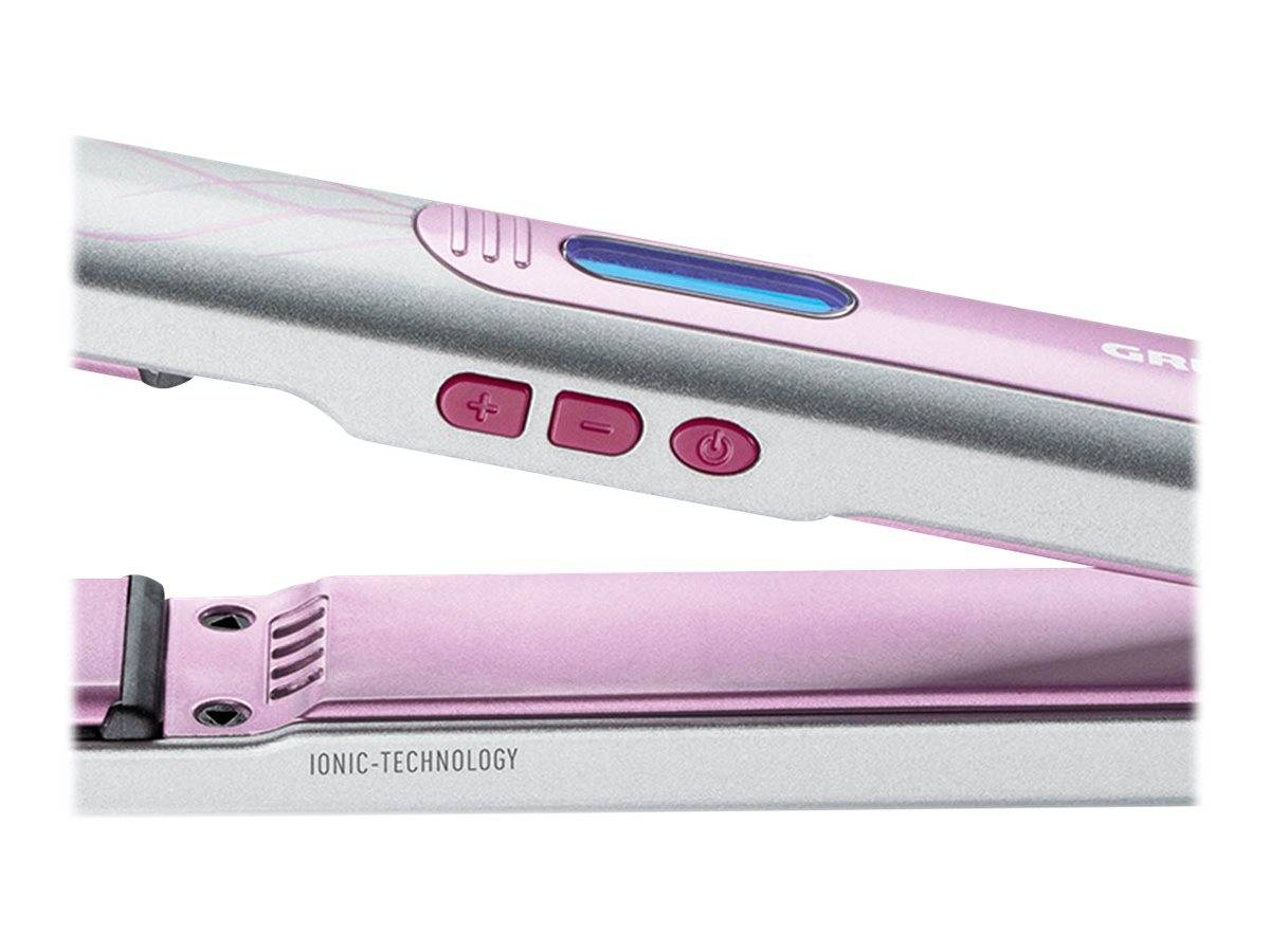 Grundig HS 5630 Fer à lisser rose, argent-3