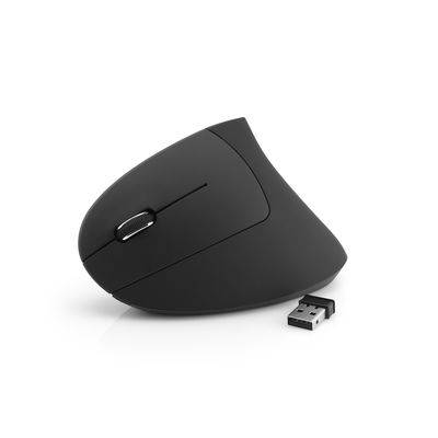 MediaRange MROS233, Gauche, Conception verticale, Optique, RF sans fil, 1600 DPI, Noir