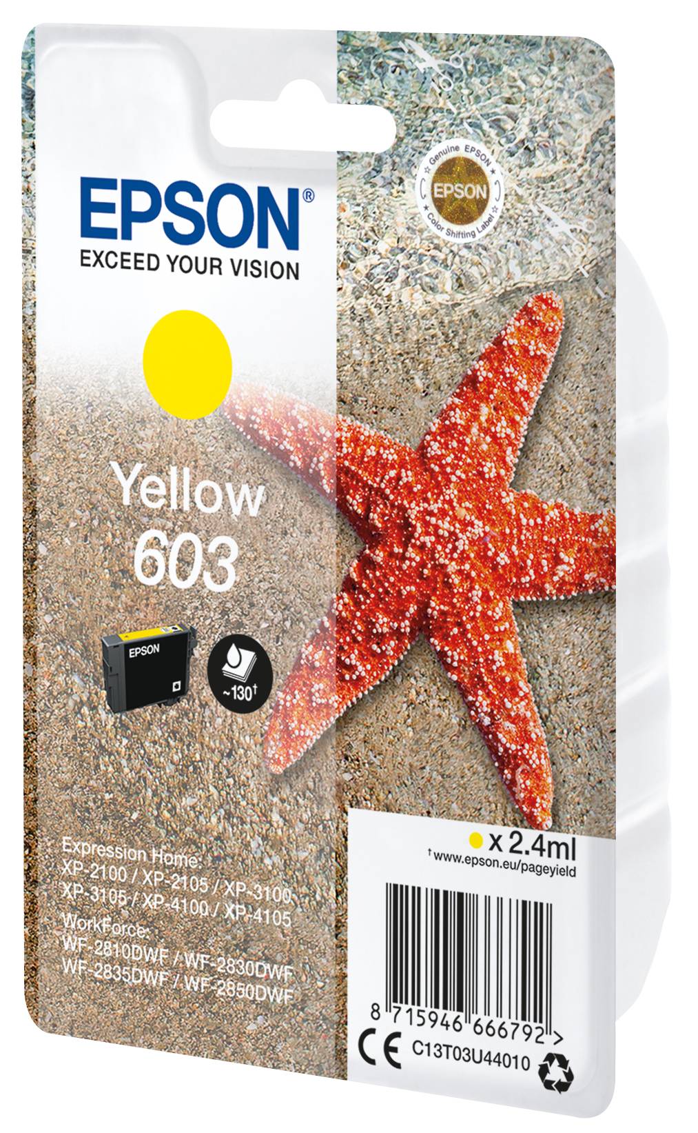 EPSON 1LB Singlepack Yellow 603 Ink w/s-2