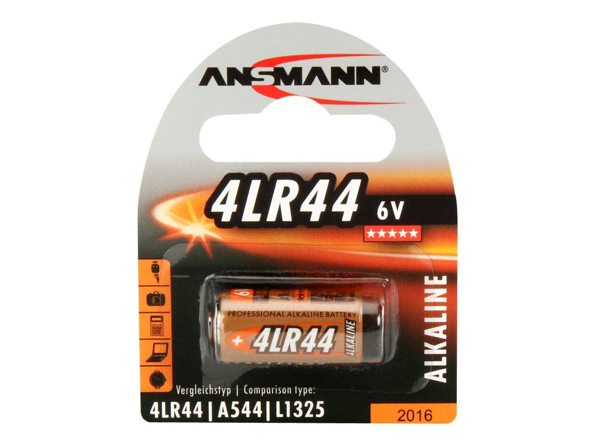ANSMANN Piles alcalines 1510-0009 4LR44 blister de 1-2
