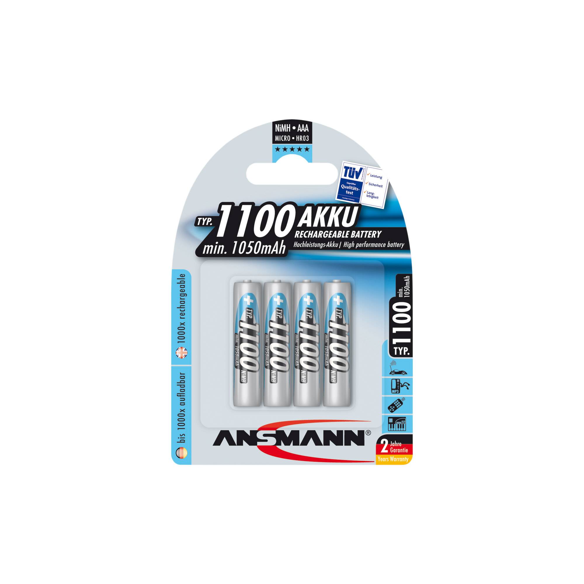 ANSMANN Batteries 5035232 HR03 / AAA blister de 4-0