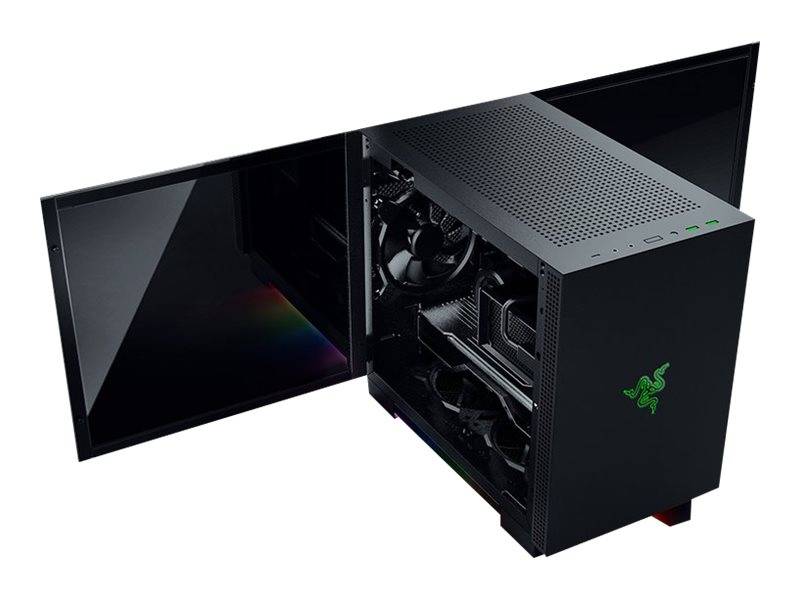 Razer Tomahawk, Midi Tower, PC, Noir, Mini-DTX, Mini-ITX, SPCC, Acier, Verre trempé, Gaming-0