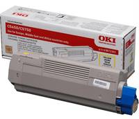 OKI C5650, C5750 cartouche de toner jaune capacité standard 2.000 pages pack de 1-2