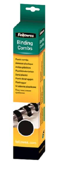 FELLOWES ANNEAUX PLASTIQUES 16 MM NOIR X 25-1