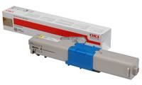 OKI Toner C532 C542 MC563 MC573 d'origine jaune 1500 pages 46490401-1