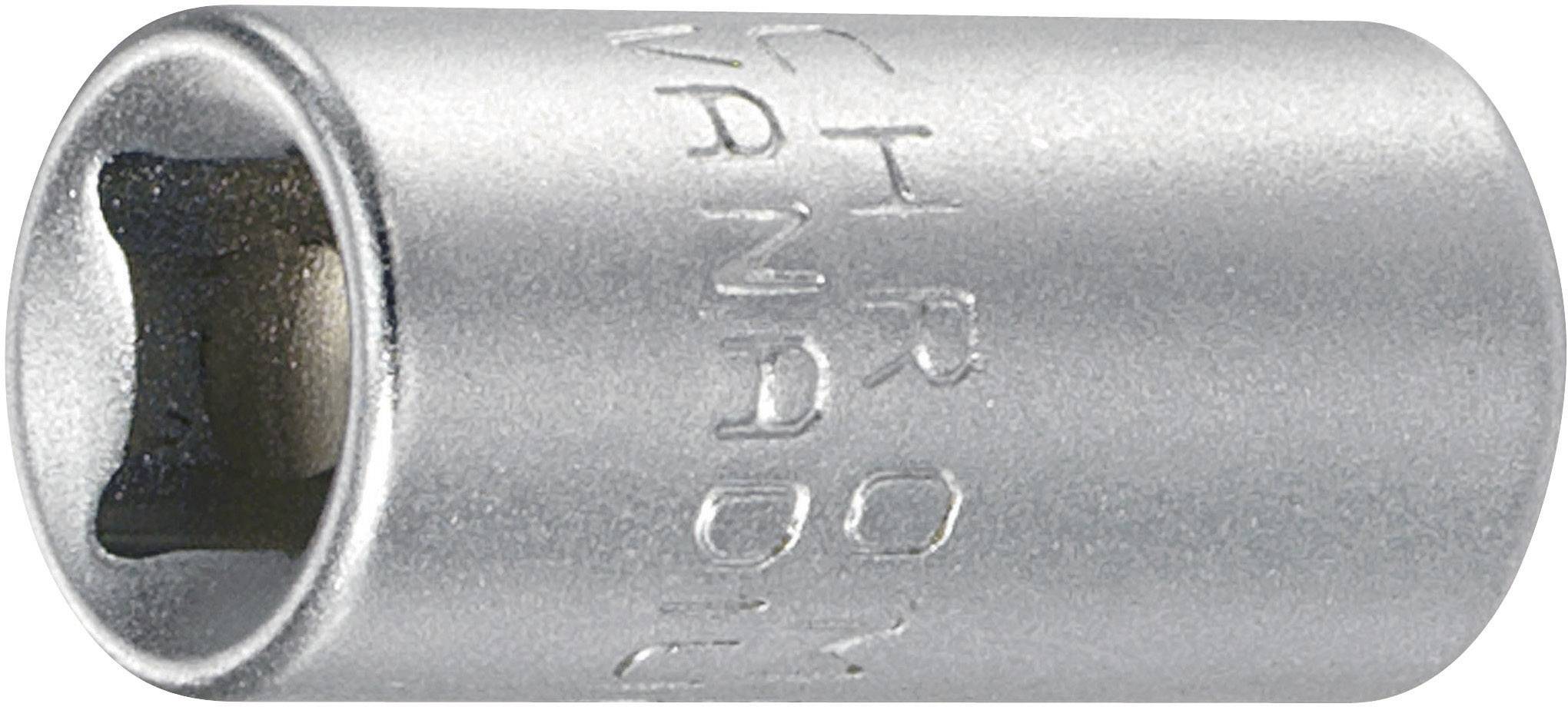 Écrou à six pans creux en argent avec un profil intérieur carré et l'inscription 'Chrome Vanadium' sur le côté.