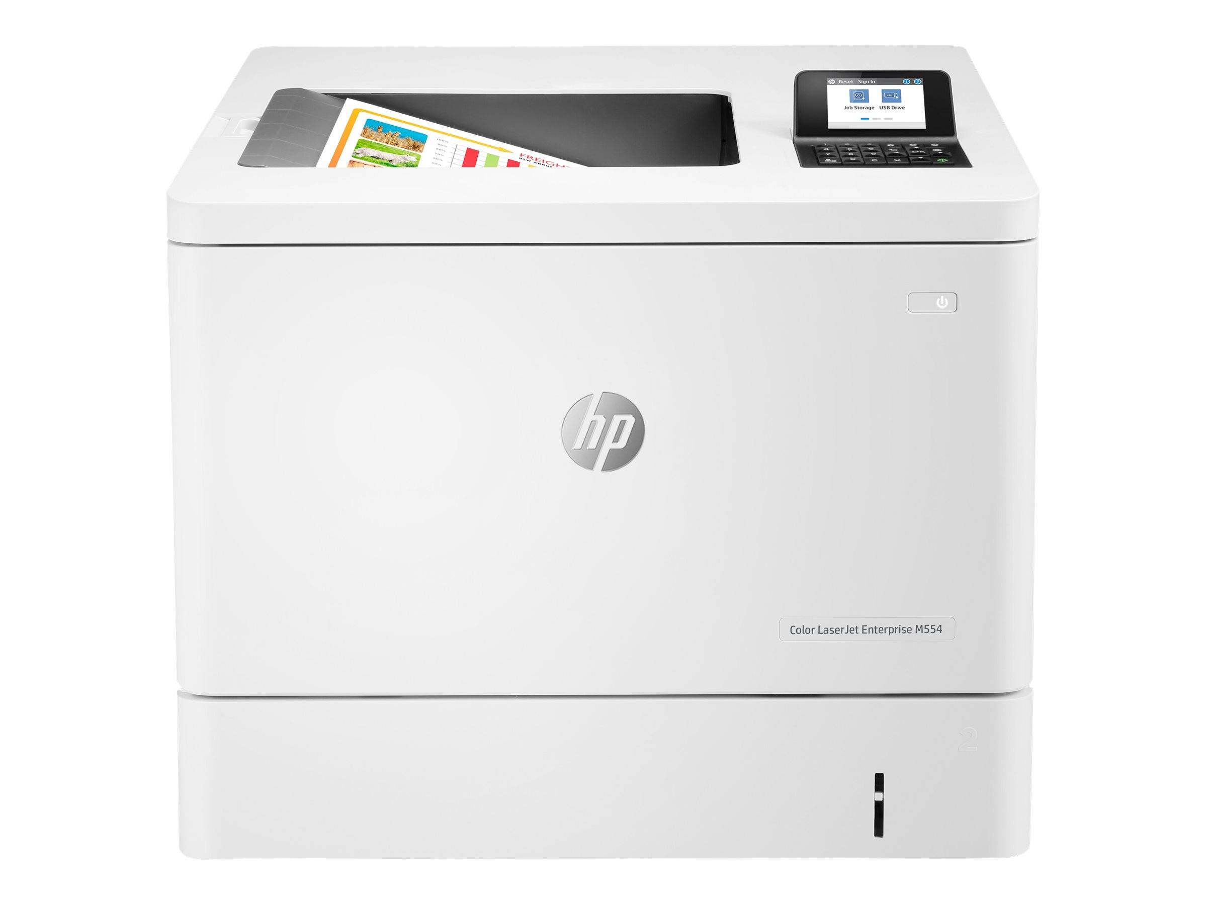 HP LaserJet Enterprise M554dn - Imprimante - Couleur - Duplex - Laser - A4 / Legal - 1200 x 1200 dpi - jusqu'à 33 ppm. (-3
