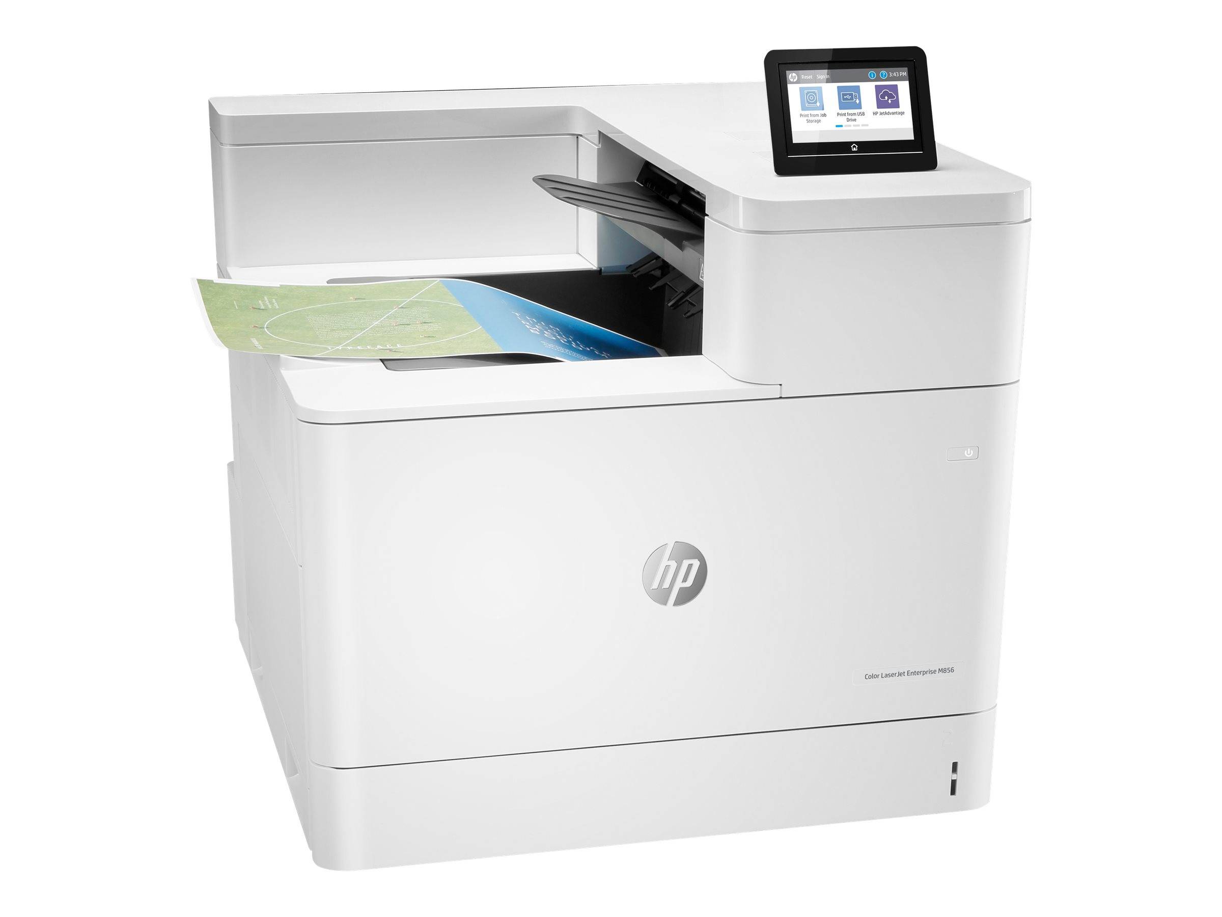 HP Color LaserJet Enterprise M856dn Printer colour Duplex laser A3 1200x1200dpi 56ppm mono 56ppm colour 650sheets USB LA-1