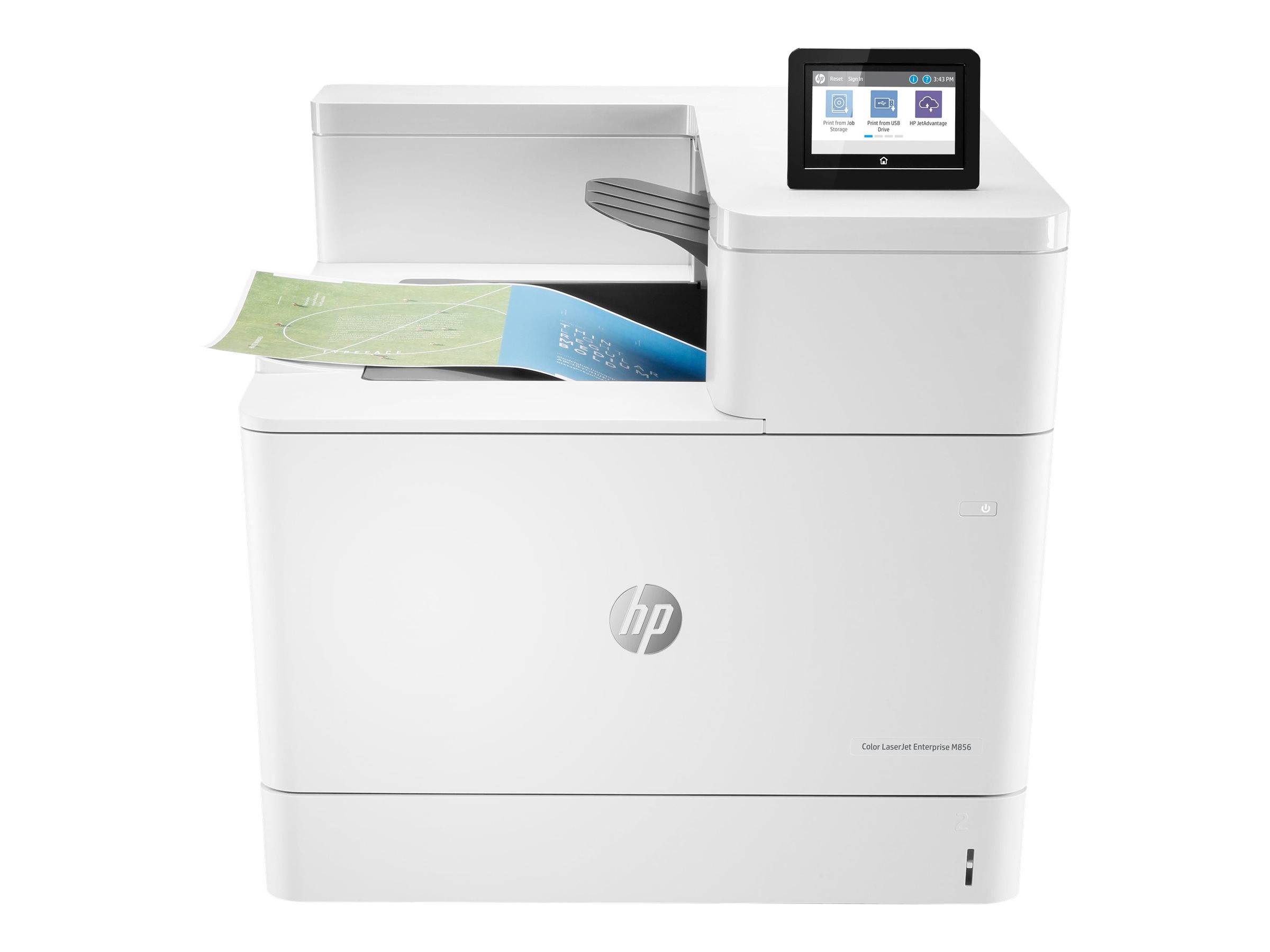 HP Color LaserJet Enterprise M856dn Printer colour Duplex laser A3 1200x1200dpi 56ppm mono 56ppm colour 650sheets USB LA-2