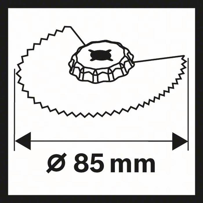 Image du symbole pour Lame segment HCS diamètre 85 mm Bosch