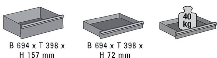Servante d'outillage, de matériel et de montage Hazet 179XL-7 1 pc(s) Hazet 179XL-7 1 pc(s)-2