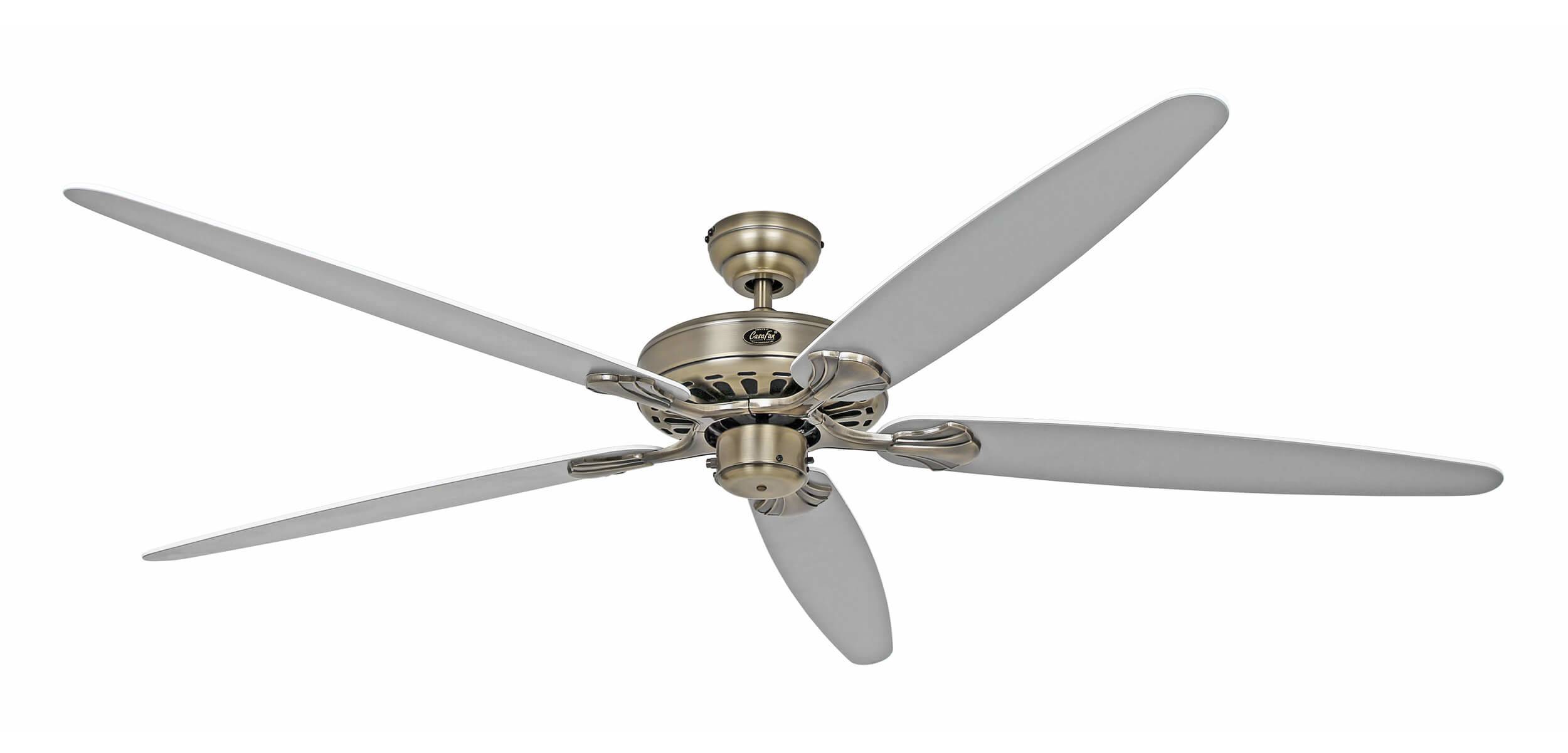 Ventilateur de plafond CasaFan CLASSIC ROYAL 180 MA 5 pales (Ø x H) 180 cm x 275 mm blanc, gris clair-1