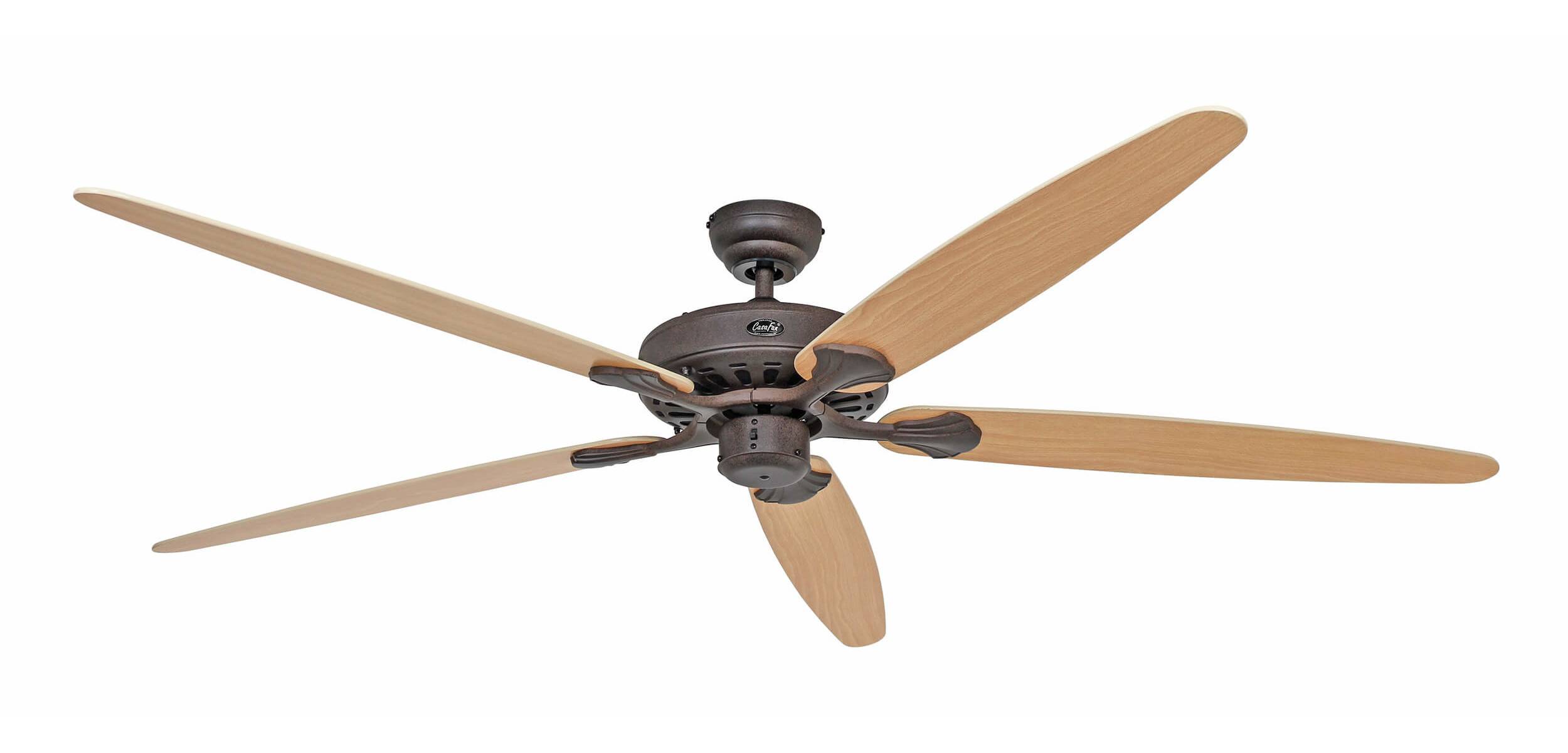 Ventilateur de plafond CasaFan CLASSIC ROYAL 180 BA 5 pales (Ø x H) 180 cm x 275 mm érable, hêtre-1