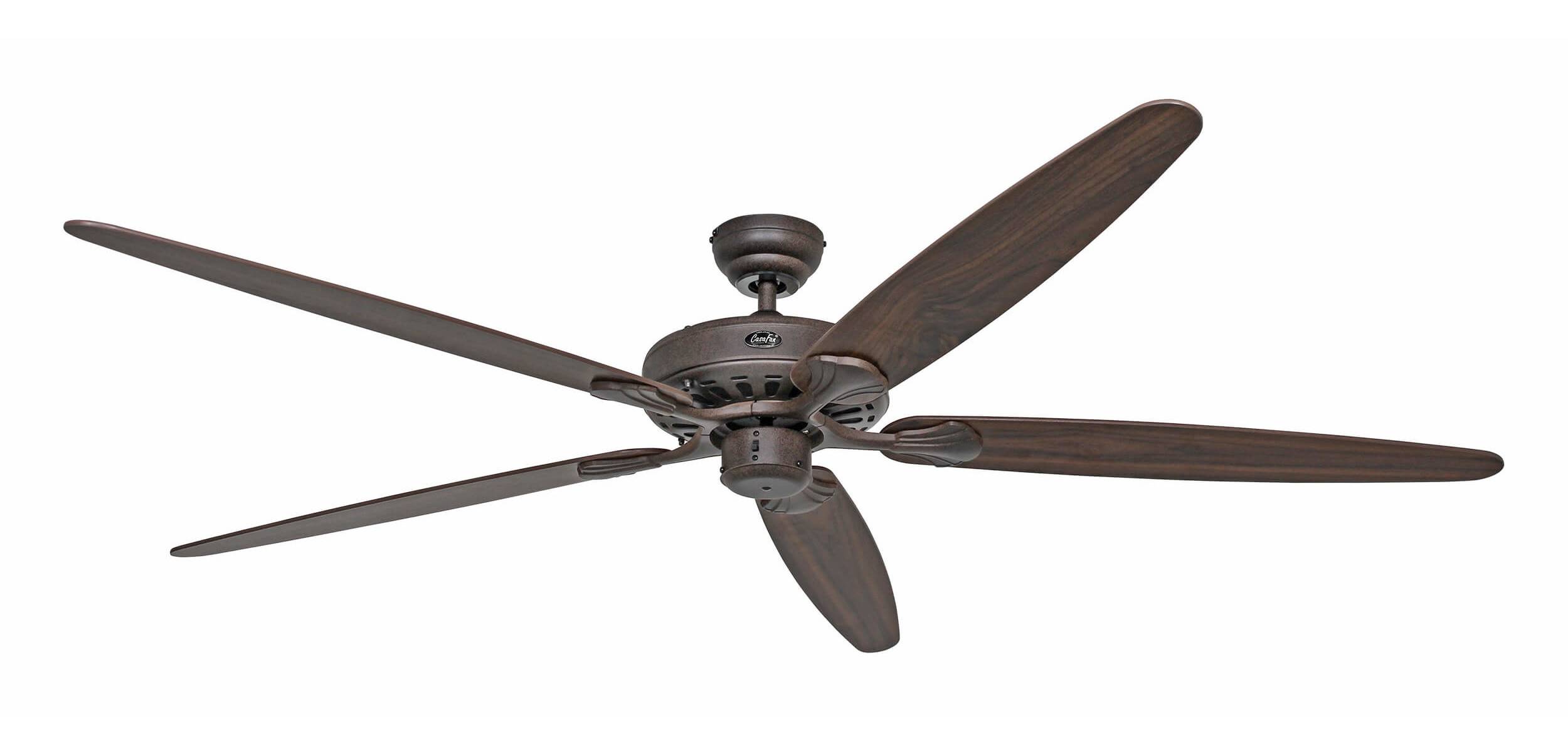 Ventilateur de plafond CasaFan CLASSIC ROYAL 180 BA Eiche ant./Nussbaum 5 pales (Ø x H) 180 cm x 275 mm imitation bois d-1