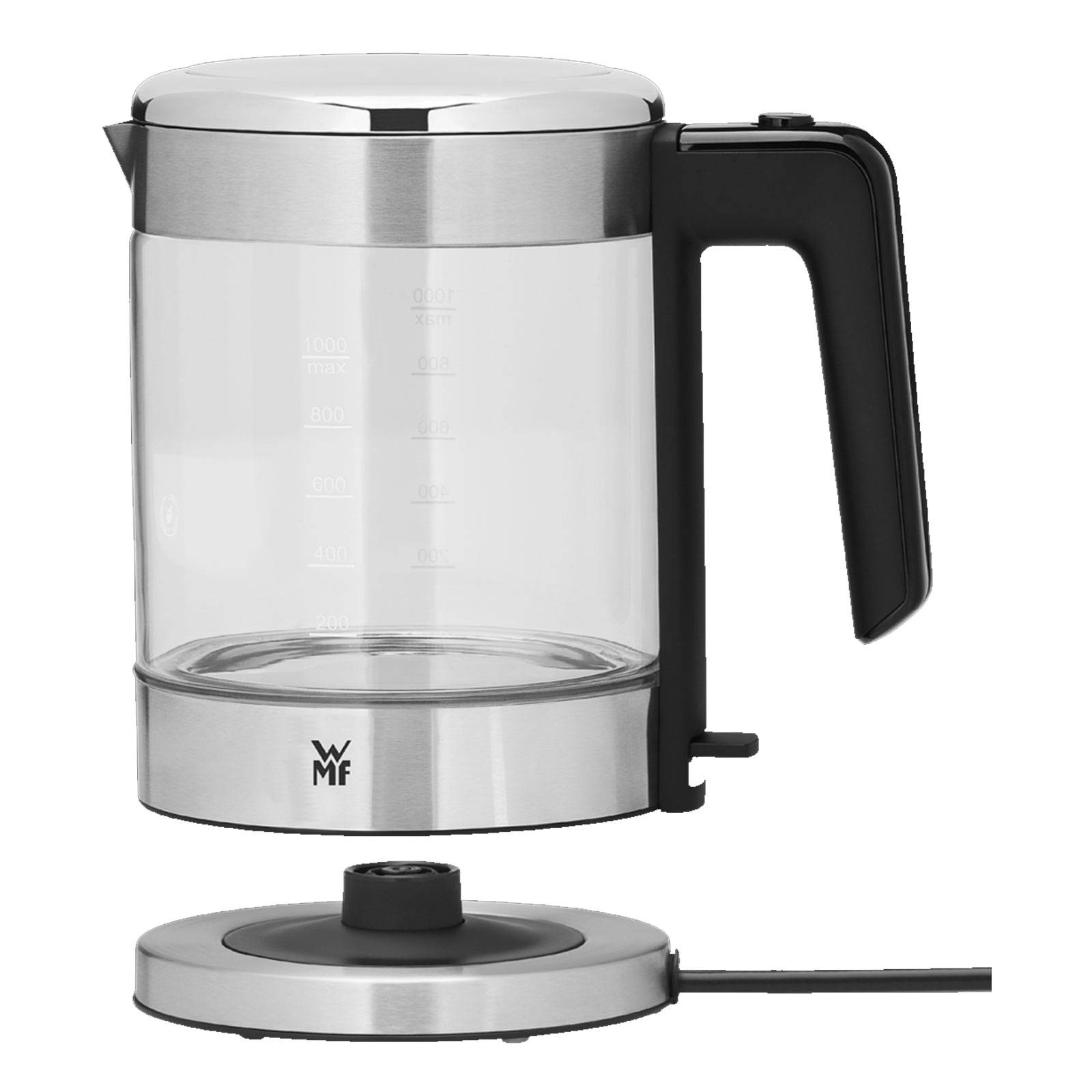 Bouilloire Sans Fil 1l 1900w Inox/verre Wmf 0413190011-1