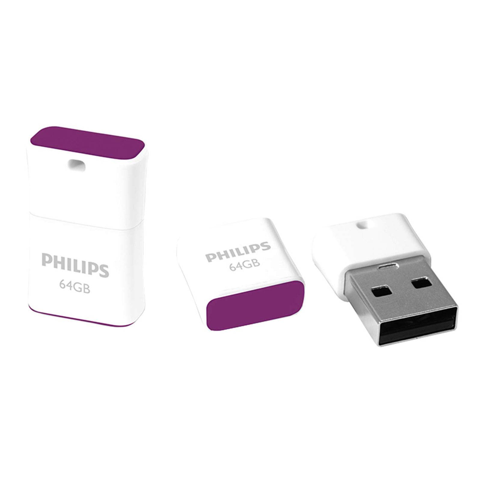 Philips PICO Clé USB 64 GB violet FM64FD85B/00 USB 2.0-1