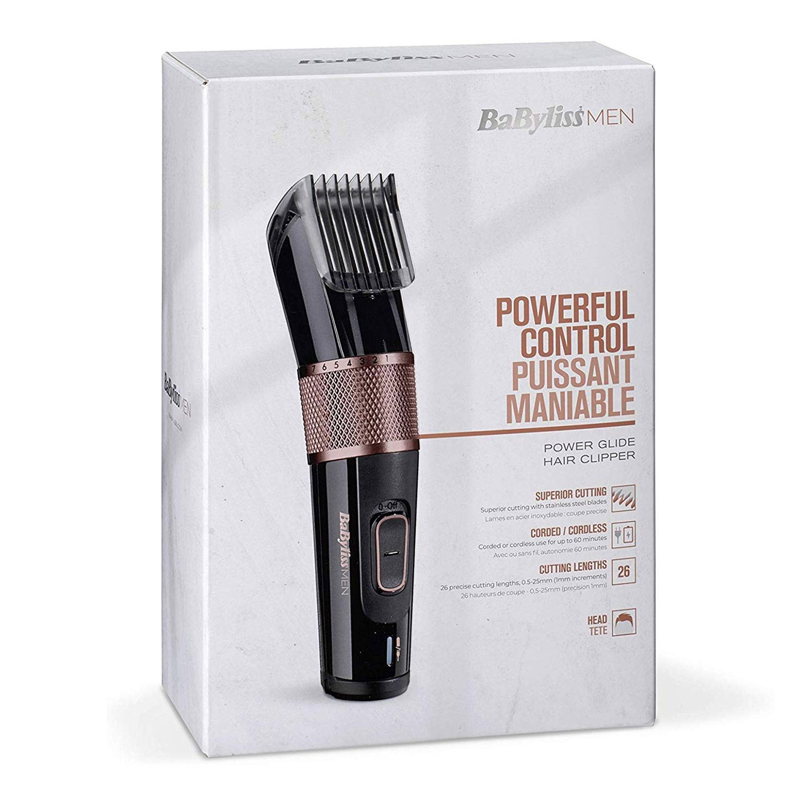 Tondeuse à Cheveux Rechargeable + Secteur Babyliss For Men e974e-4