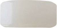 Une gomme blanche de forme rectangulaire.