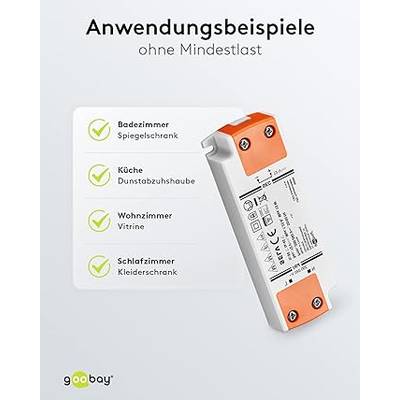 Transformateur LED 12 V / 15 W 12 V DC pour LED jusqu'à 15 W de charge totale-6
