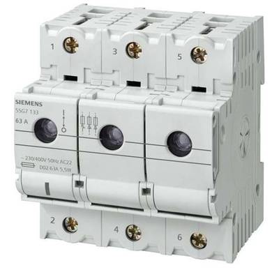 Siemens 5SG7133 Interrupteur-sectionneur   Taille du fusible = D02  63 A  400 V 1 pc(s)