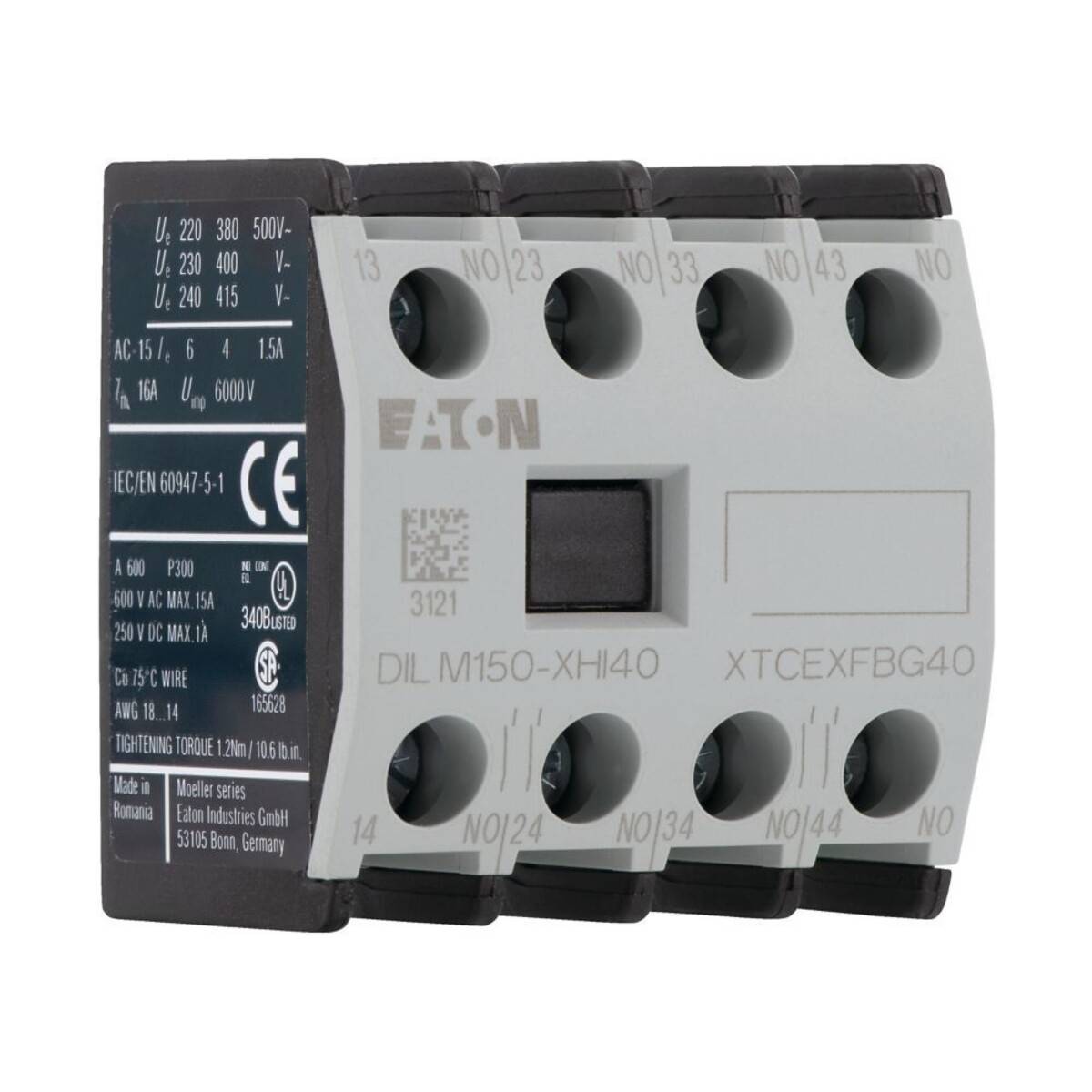 Contacteur auxiliaire Eaton DILA-22(220 V CC) / Réf. DILA-31(220 V CC)-2