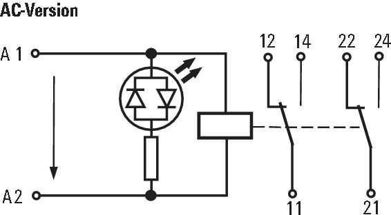 Weidmüller RCIKITP230VAC 2CO LD/PB Module relais Tension nominale: 230 V/AC Courant de commutation (max.): 8 A 2 inverse-1