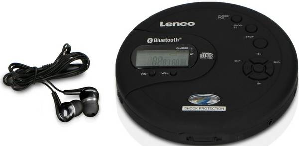 Lecteur CD MP3 Portable Bluetooth avec Anti-Choc et Écran LCD