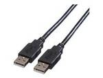 Câble USB 2.0 ROLINE, type A-A, noir, 0,8 m
