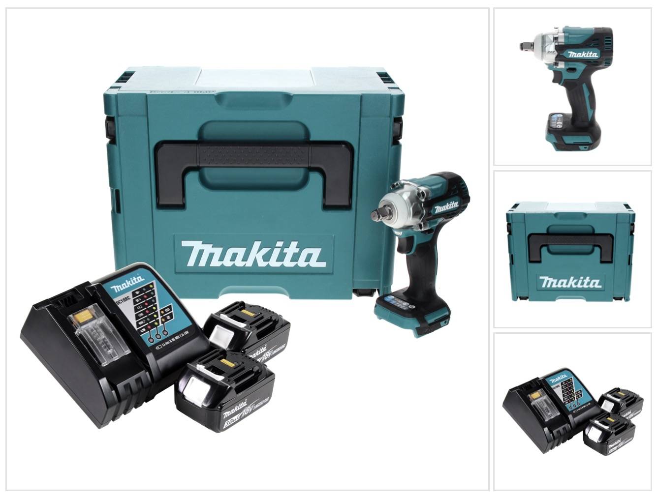 Boulonneuse à chocs 18V LXT 12" 330 Nm -2x3,0 Ah- - MAKITA DTW300RFJ-0